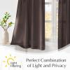 image:imageNICETOWN Natural Pinch Pleated Linen Kitchen Curtains 36 Inches Long 2 Panels Set Farmhouse Light Filtering Short Curtains for Cafe Bar Living Room Bedroom Window 40 W x 36 LTaupe
