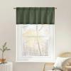 image:imageNICETOWN Natural Pinch Pleated Linen Kitchen Curtains 36 Inches Long 2 Panels Set Farmhouse Light Filtering Short Curtains for Cafe Bar Living Room Bedroom Window 40 W x 36 LForest Green