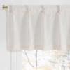 image:imageNICETOWN Natural Pinch Pleated Linen Kitchen Curtains 36 Inches Long 2 Panels Set Farmhouse Light Filtering Short Curtains for Cafe Bar Living Room Bedroom Window 40 W x 36 LNatural