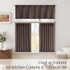 image:imageNICETOWN Natural Pinch Pleated Linen Kitchen Curtains 36 Inches Long 2 Panels Set Farmhouse Light Filtering Short Curtains for Cafe Bar Living Room Bedroom Window 40 W x 36 LTaupe