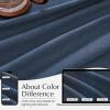image:imageNICETOWN Natural Pinch Pleated Linen Kitchen Curtains 36 Inches Long 2 Panels Set Farmhouse Light Filtering Short Curtains for Cafe Bar Living Room Bedroom Window 40 W x 36 LNavy Blue