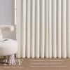 image:imageNICETOWN PRO 100 Blackout Pinch Pleated Curtains 96 inches Long 2 Panels Set Linen Blend Thermal Drapes Window Treatments for Living RoomBedroom W40 x L96Natural