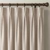 image:imageNICETOWN PRO 100 Blackout Pinch Pleated Curtains 96 inches Long 2 Panels Set Linen Blend Thermal Drapes Window Treatments for Living RoomBedroom W40 x L96Taupe