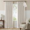 image:imageNICETOWN PRO 100 Blackout Pinch Pleated Curtains 96 inches Long 2 Panels Set Linen Blend Thermal Drapes Window Treatments for Living RoomBedroom W40 x L96Natural