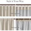 image:imageNICETOWN PRO 100 Blackout Pinch Pleated Curtains 96 inches Long 2 Panels Set Linen Blend Thermal Drapes Window Treatments for Living RoomBedroom W40 x L96Beige