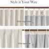 image:imageNICETOWN PRO 100 Blackout Pinch Pleated Curtains 96 inches Long 2 Panels Set Linen Blend Thermal Drapes Window Treatments for Living RoomBedroom W40 x L96Natural