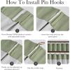 image:imageNICETOWN PRO 100 Blackout Pinch Pleated Curtains 96 inches Long 2 Panels Set Linen Blend Thermal Drapes Window Treatments for Living RoomBedroom W40 x L96Sage Green