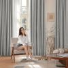 image:imageNICETOWN PRO Faux Linen 100 Full Blackout Curtains for Living Room Camel Set of 240x95 Inches 6cm High Temperature Pleated Back Tab Drapes Thermal Insulated amp Durable UV ResistantGrey