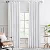 image:imageNICETOWN PRO Faux Linen 100 Full Blackout Curtains for Living Room Camel Set of 240x95 Inches 6cm High Temperature Pleated Back Tab Drapes Thermal Insulated amp Durable UV ResistantGreyish White