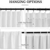 image:imageNICETOWN PRO Faux Linen 100 Full Blackout Curtains for Living Room Camel Set of 240x95 Inches 6cm High Temperature Pleated Back Tab Drapes Thermal Insulated amp Durable UV ResistantGreyish White