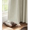 image:imageNICETOWN PRO Faux Linen 100 Full Blackout Curtains for Living Room Camel Set of 240x95 Inches 6cm High Temperature Pleated Back Tab Drapes Thermal Insulated amp Durable UV ResistantBeige
