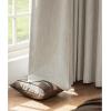 image:imageNICETOWN PRO Faux Linen 100 Full Blackout Curtains for Living Room Camel Set of 240x95 Inches 6cm High Temperature Pleated Back Tab Drapes Thermal Insulated amp Durable UV ResistantNatural