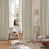 image:imageNICETOWN PRO Faux Linen 100 Full Blackout Curtains for Living Room Camel Set of 240x95 Inches 6cm High Temperature Pleated Back Tab Drapes Thermal Insulated amp Durable UV ResistantBeige