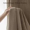 image:imageNICETOWN PRO Faux Linen 100 Full Blackout Curtains for Living Room Camel Set of 240x95 Inches 6cm High Temperature Pleated Back Tab Drapes Thermal Insulated amp Durable UV ResistantCamel
