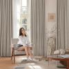 image:imageNICETOWN PRO Faux Linen 100 Full Blackout Curtains for Living Room Camel Set of 240x95 Inches 6cm High Temperature Pleated Back Tab Drapes Thermal Insulated amp Durable UV ResistantNatural