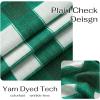 image:imageNICETOWN Sheer Linen Kitchen Curtains 24 Inch Length Sage Green Striped Print Curtains for Living Room Bedroom Farmhouse Bathroom Decor with Rod Pocket for Window 3024 2 PanelsGreen  White