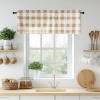 image:imageNICETOWN Sheer Linen Kitchen Curtains 24 Inch Length Sage Green Striped Print Curtains for Living Room Bedroom Farmhouse Bathroom Decor with Rod Pocket for Window 3024 2 PanelsCoffe  White