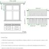 image:imageNICETOWN Sheer Linen Kitchen Curtains 24 Inch Length Sage Green Striped Print Curtains for Living Room Bedroom Farmhouse Bathroom Decor with Rod Pocket for Window 3024 2 PanelsYellow