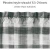 image:imageNICETOWN Sheer Linen Kitchen Curtains 24 Inch Length Sage Green Striped Print Curtains for Living Room Bedroom Farmhouse Bathroom Decor with Rod Pocket for Window 3024 2 PanelsBlack  White