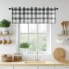 image:imageNICETOWN Sheer Linen Kitchen Curtains 24 Inch Length Sage Green Striped Print Curtains for Living Room Bedroom Farmhouse Bathroom Decor with Rod Pocket for Window 3024 2 PanelsBlack  White