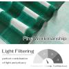image:imageNICETOWN Sheer Linen Kitchen Curtains 24 Inch Length Sage Green Striped Print Curtains for Living Room Bedroom Farmhouse Bathroom Decor with Rod Pocket for Window 3024 2 PanelsGreen  White