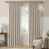 image:imageNICETOWN PRO 100 Blackout Pinch Pleated Curtains 96 inches Long 2 Panels Set Linen Blend Thermal Drapes Window Treatments for Living RoomBedroom W40 x L96Taupe