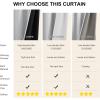 image:imageNICETOWN 100 Black Out Curtains 84 inch Long for Living Room Rod Pocket Blackout Window Treatment Thermal Curtains amp Drapes for Bedroom W52 x L84 2 PanelsGreyish White