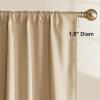 image:imageNICETOWN 100 Black Out Curtains 84 inch Long for Living Room Rod Pocket Blackout Window Treatment Thermal Curtains amp Drapes for Bedroom W52 x L84 2 PanelsBiscotti Beige