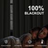 image:imageNICETOWN 100 Black Out Curtains 84 inch Long for Living Room Rod Pocket Blackout Window Treatment Thermal Curtains amp Drapes for Bedroom W52 x L84 2 PanelsNatural