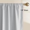 image:imageNICETOWN 100 Black Out Curtains 84 inch Long for Living Room Rod Pocket Blackout Window Treatment Thermal Curtains amp Drapes for Bedroom W52 x L84 2 PanelsGreyish White