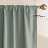 image:imageNICETOWN 100 Black Out Curtains 84 inch Long for Living Room Rod Pocket Blackout Window Treatment Thermal Curtains amp Drapes for Bedroom W52 x L84 2 PanelsSage Green