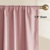 image:imageNICETOWN 100 Black Out Curtains 84 inch Long for Living Room Rod Pocket Blackout Window Treatment Thermal Curtains amp Drapes for Bedroom W52 x L84 2 PanelsPink
