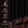 image:imageNICETOWN 100 Black Out Curtains 84 inch Long for Living Room Rod Pocket Blackout Window Treatment Thermal Curtains amp Drapes for Bedroom W52 x L84 2 PanelsGrey