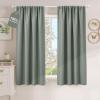 image:imageNICETOWN 100 Black Out Curtains 84 inch Long for Living Room Rod Pocket Blackout Window Treatment Thermal Curtains amp Drapes for Bedroom W52 x L84 2 PanelsSage Green
