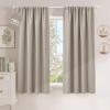 image:imageNICETOWN 100 Black Out Curtains 84 inch Long for Living Room Rod Pocket Blackout Window Treatment Thermal Curtains amp Drapes for Bedroom W52 x L84 2 PanelsNatural