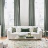 image:imageNICETOWN 100 Black Out Curtains 84 inch Long for Living Room Rod Pocket Blackout Window Treatment Thermal Curtains amp Drapes for Bedroom W52 x L84 2 PanelsSage Green