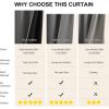 image:imageNICETOWN 100 Black Out Curtains 84 inch Long for Living Room Rod Pocket Blackout Window Treatment Thermal Curtains amp Drapes for Bedroom W52 x L84 2 PanelsGrey