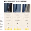 image:imageNICETOWN 100 Black Out Curtains 84 inch Long for Living Room Rod Pocket Blackout Window Treatment Thermal Curtains amp Drapes for Bedroom W52 x L84 2 PanelsStone Blue