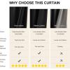 image:imageNICETOWN 100 Black Out Curtains 84 inch Long for Living Room Rod Pocket Blackout Window Treatment Thermal Curtains amp Drapes for Bedroom W52 x L84 2 PanelsBlack