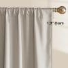 image:imageNICETOWN 100 Black Out Curtains 84 inch Long for Living Room Rod Pocket Blackout Window Treatment Thermal Curtains amp Drapes for Bedroom W52 x L84 2 PanelsNatural