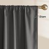 image:imageNICETOWN 100 Black Out Curtains 84 inch Long for Living Room Rod Pocket Blackout Window Treatment Thermal Curtains amp Drapes for Bedroom W52 x L84 2 PanelsGrey