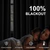 image:imageNICETOWN 100 Black Out Curtains 84 inch Long for Living Room Rod Pocket Blackout Window Treatment Thermal Curtains amp Drapes for Bedroom W52 x L84 2 PanelsGrey