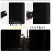 image:imageNICETOWN 100 Blackout Linen Curtain for Patio Sliding Door W100 x L84 in Room Divider Curtain for Bedromm 2Sided Faux Linen Physical Shading Thermal Insulated Privacy Drape Natural 1 PanelBlack