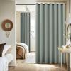 image:imageNICETOWN 100 Blackout Linen Curtain for Patio Sliding Door W100 x L84 in Room Divider Curtain for Bedromm 2Sided Faux Linen Physical Shading Thermal Insulated Privacy Drape Natural 1 PanelSage