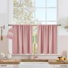 image:imageNICETOWN 100 Black Out Curtains 84 inch Long for Living Room Rod Pocket Blackout Window Treatment Thermal Curtains amp Drapes for Bedroom W52 x L84 2 PanelsPink