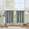 image:imageNICETOWN 100 Black Out Curtains 84 inch Long for Living Room Rod Pocket Blackout Window Treatment Thermal Curtains amp Drapes for Bedroom W52 x L84 2 PanelsSage Green