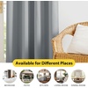 image:imageNICETOWN 100 Blackout Curtains for Bedroom Room Darkening Plylux Black Curtains 84 Inch Long Thermal Insulated Grommet Window Drapes for Living Room 52 W x 84 L 2 PanelsDove Gray