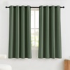 image:imageNICETOWN 100 Blackout Curtains for Bedroom Room Darkening Plylux Black Curtains 84 Inch Long Thermal Insulated Grommet Window Drapes for Living Room 52 W x 84 L 2 PanelsGreyish Green
