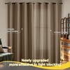 image:imageNICETOWN 100 Blackout Curtains for Bedroom Room Darkening Plylux Black Curtains 84 Inch Long Thermal Insulated Grommet Window Drapes for Living Room 52 W x 84 L 2 PanelsKhaki