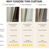 image:imageNICETOWN 100 Blackout Curtains for Bedroom Room Darkening Plylux Black Curtains 84 Inch Long Thermal Insulated Grommet Window Drapes for Living Room 52 W x 84 L 2 PanelsLight Beige